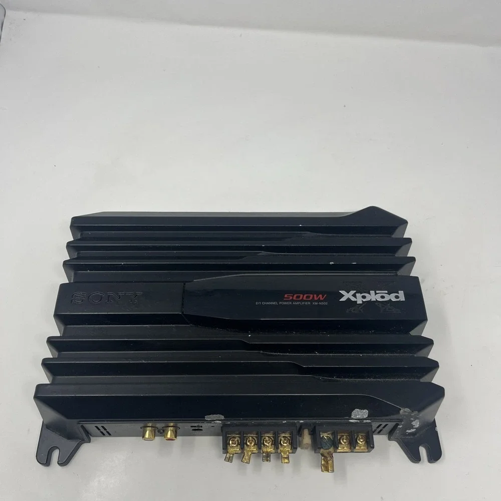 Sony Car Amplifier XM-N502 500W 2 Channel / 1 Channel Amplifier Untested
